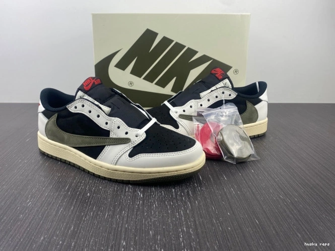 Cheap Husky Air Scott OG Olive 1 Low Travis Jordan DZ4137-106 x WMNS 0714